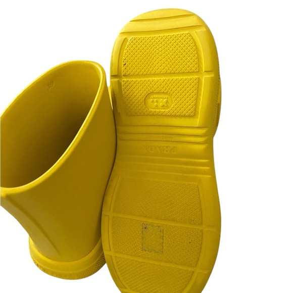Prada Kids Yellow Rain Boots - Picture 5 of 10